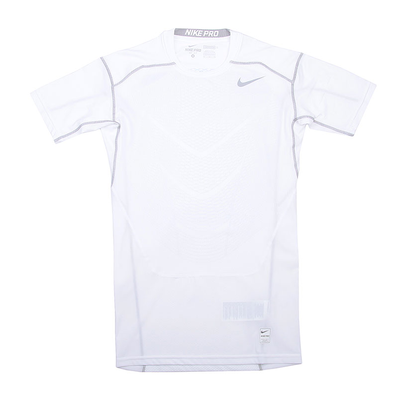 мужская белая футболка Nike Hypercool Comp SS 801235-100 - цена, описание, фото 1